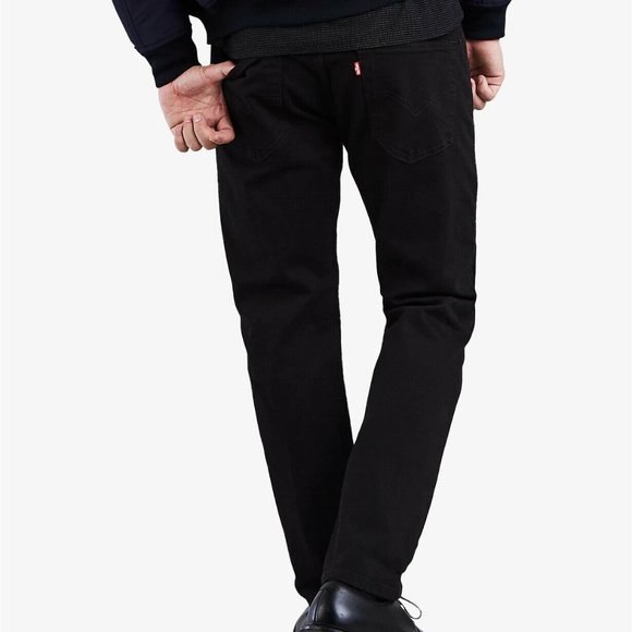 502 Levis jeans 30W 30L black regular tapered mens brand new native cali - Picture 1 of 8